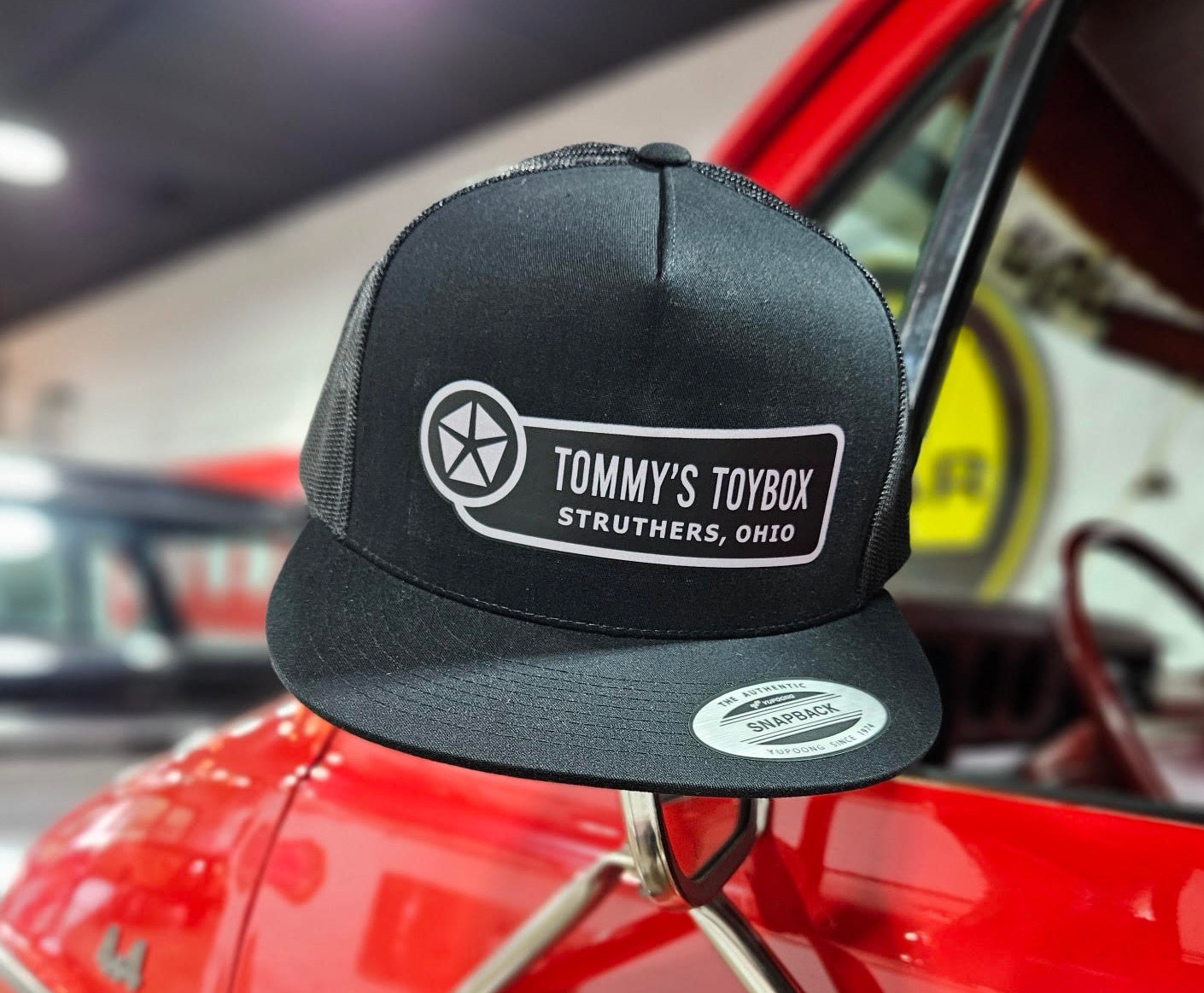 Tommy's Toybox Dealer Logo Trucker Hat Black/Silver